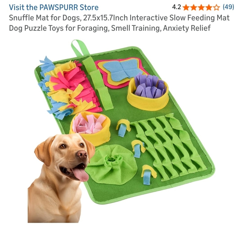 Green Snuffle Mat for Dogs